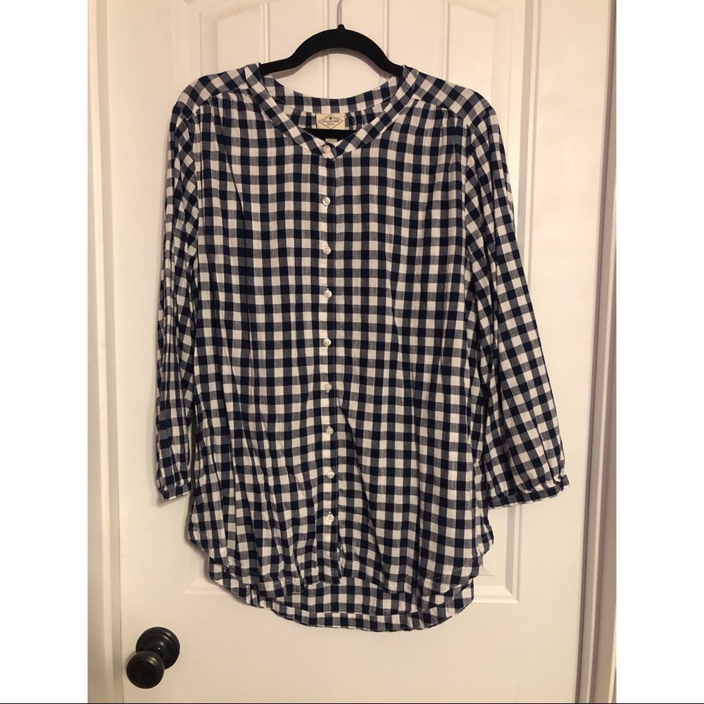 Gingham tunic